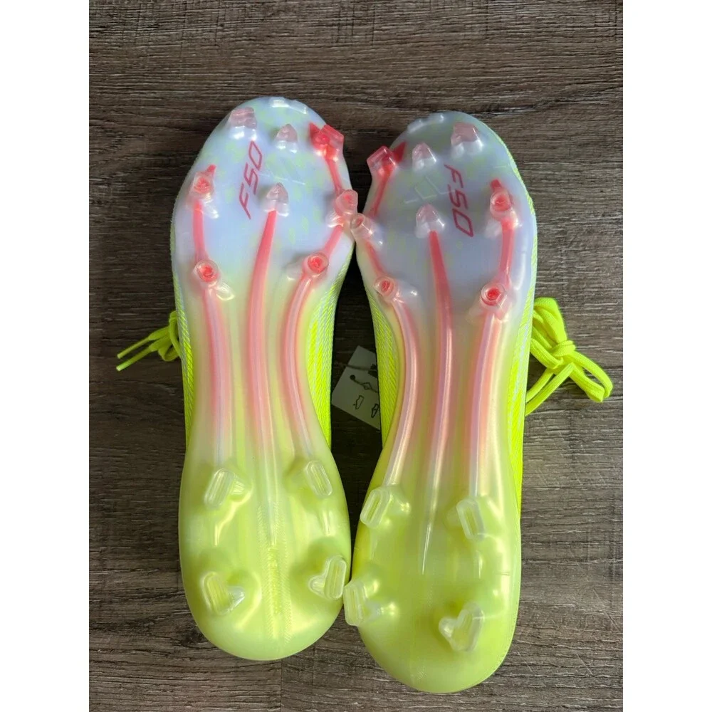 Adidas F50 Elite FG Soccer Cleats Team Solar Yellow 2 Black Sz 12 JR6457